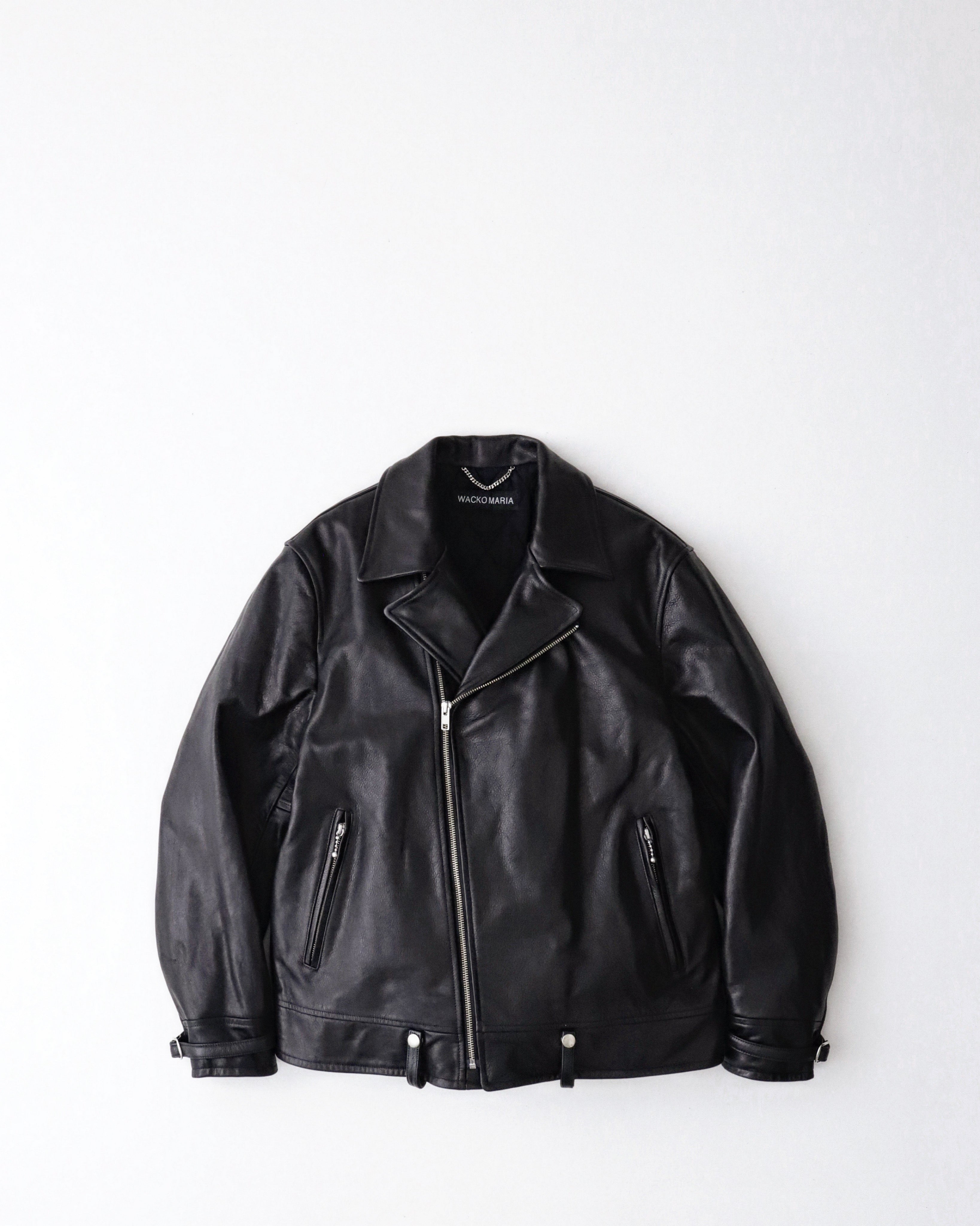 WACKO MARIA LEATHER DOUBLE RIDERS JACKET – NCNR ONLINE STORE