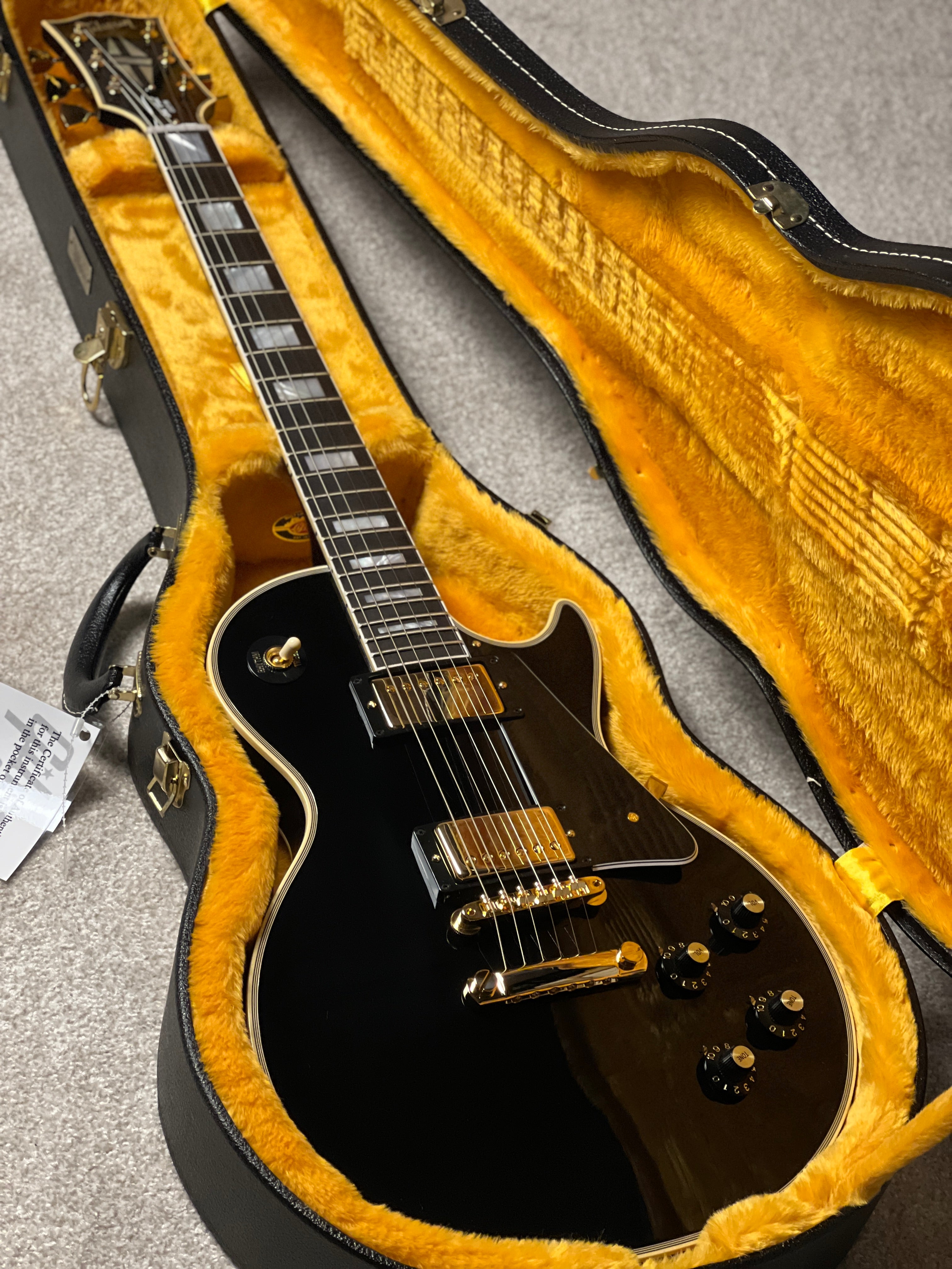Gibson 1968 Les Paul Custom Reissue Gloss in Ebony w/Case 503938