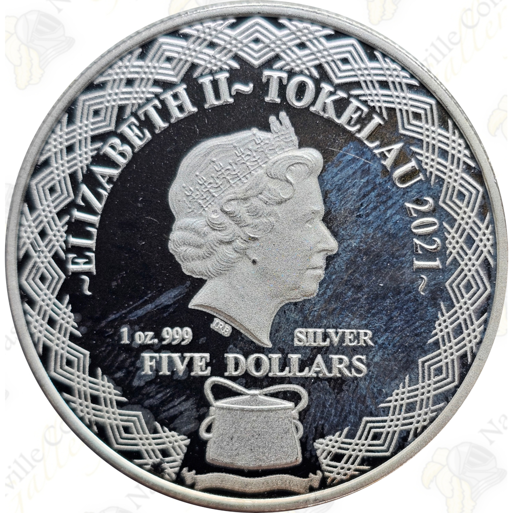 2021 Tokelau 1 oz silver Zodiac series (Taurus) - SKU #27902