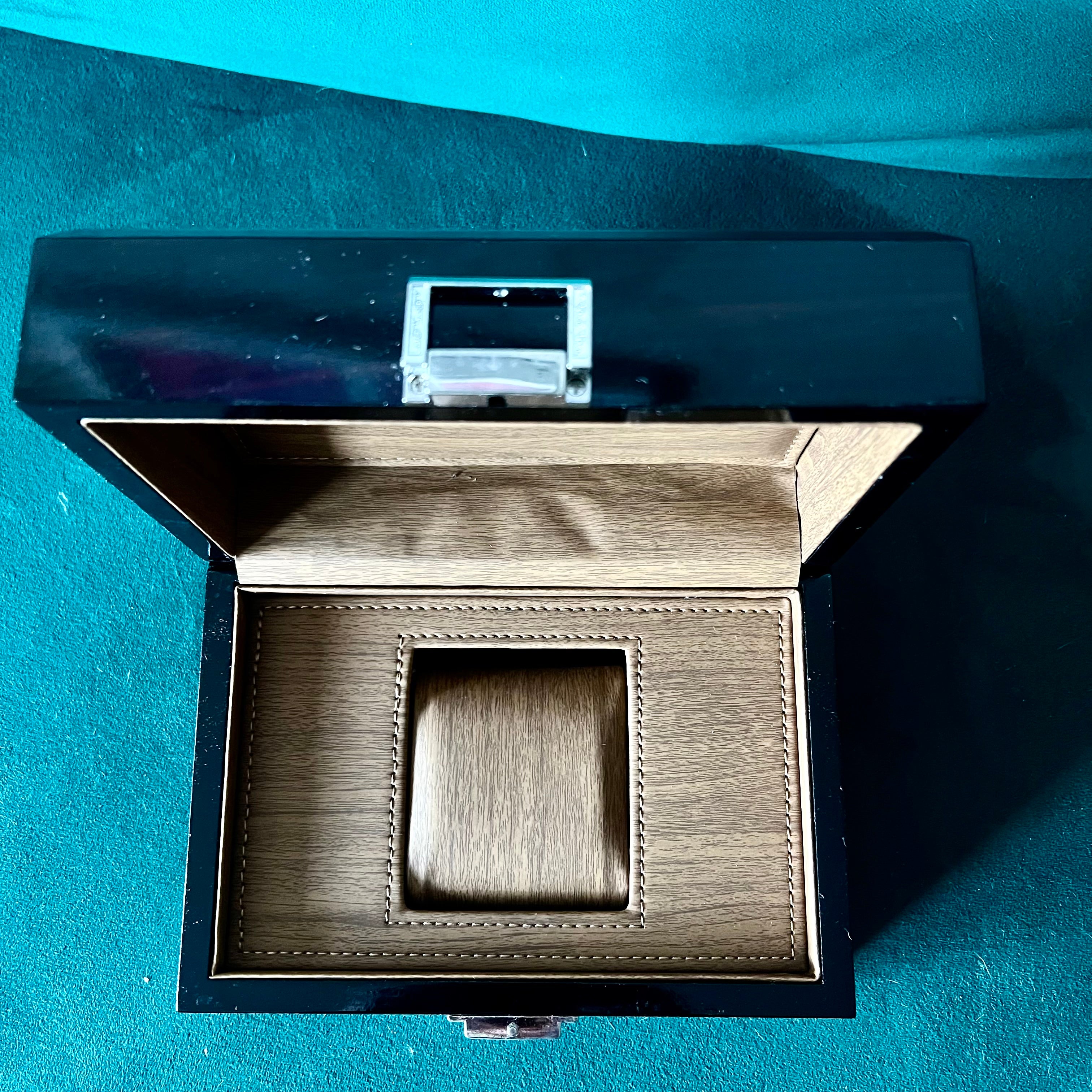 PATEK PHILIPPE Luminous Brown Wooden Box 7.75x5.25x4 inches