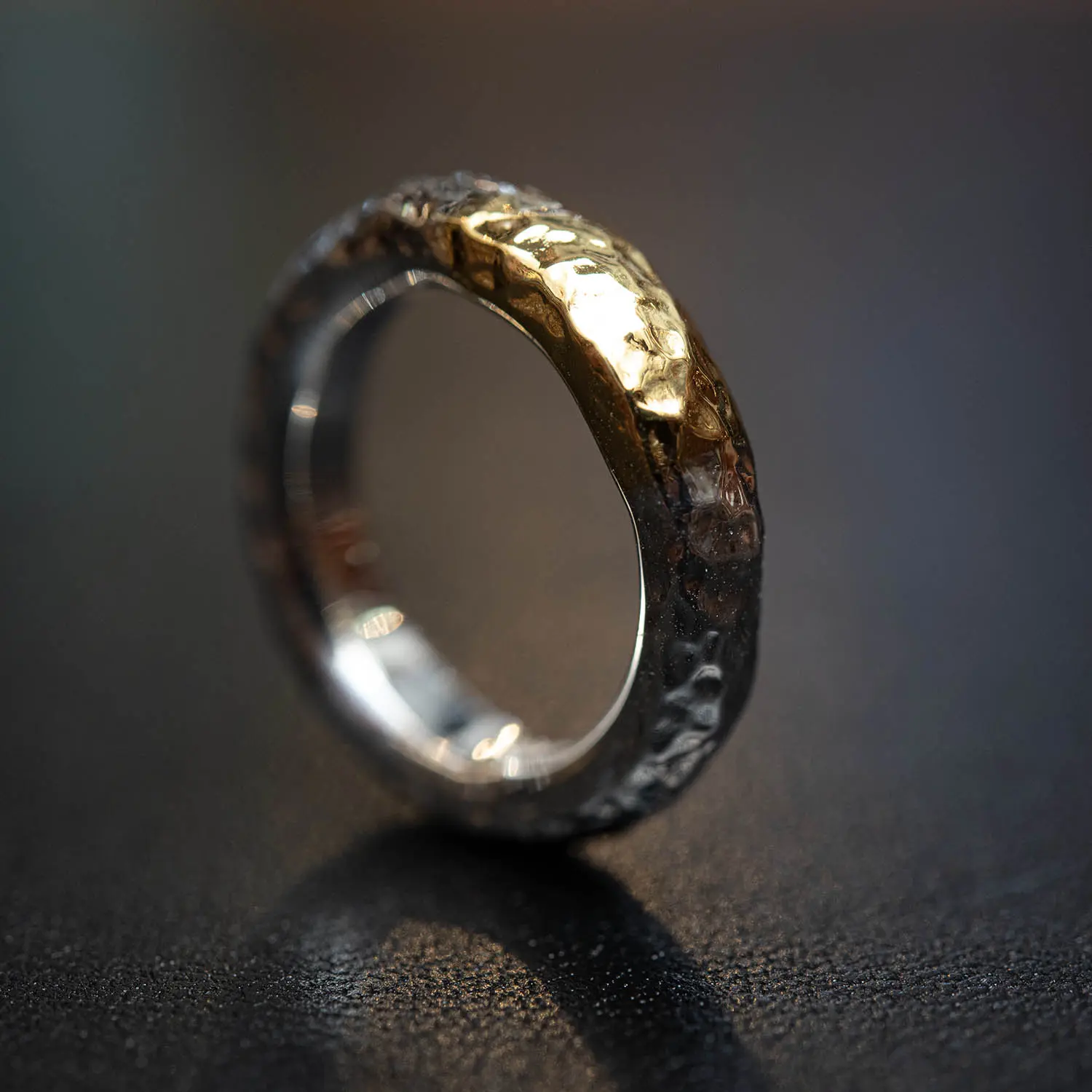 美しい指輪】 MOTO RT-02 月と太陽 リング (K24＆999SV)