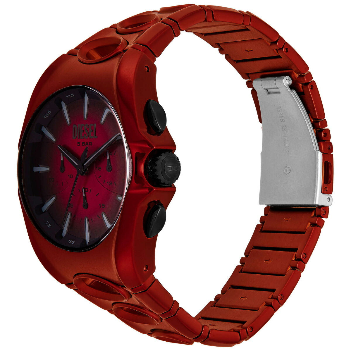 ディーゼル DIESEL 腕時計 クロノグラフ メンズ D-CURVE レッド