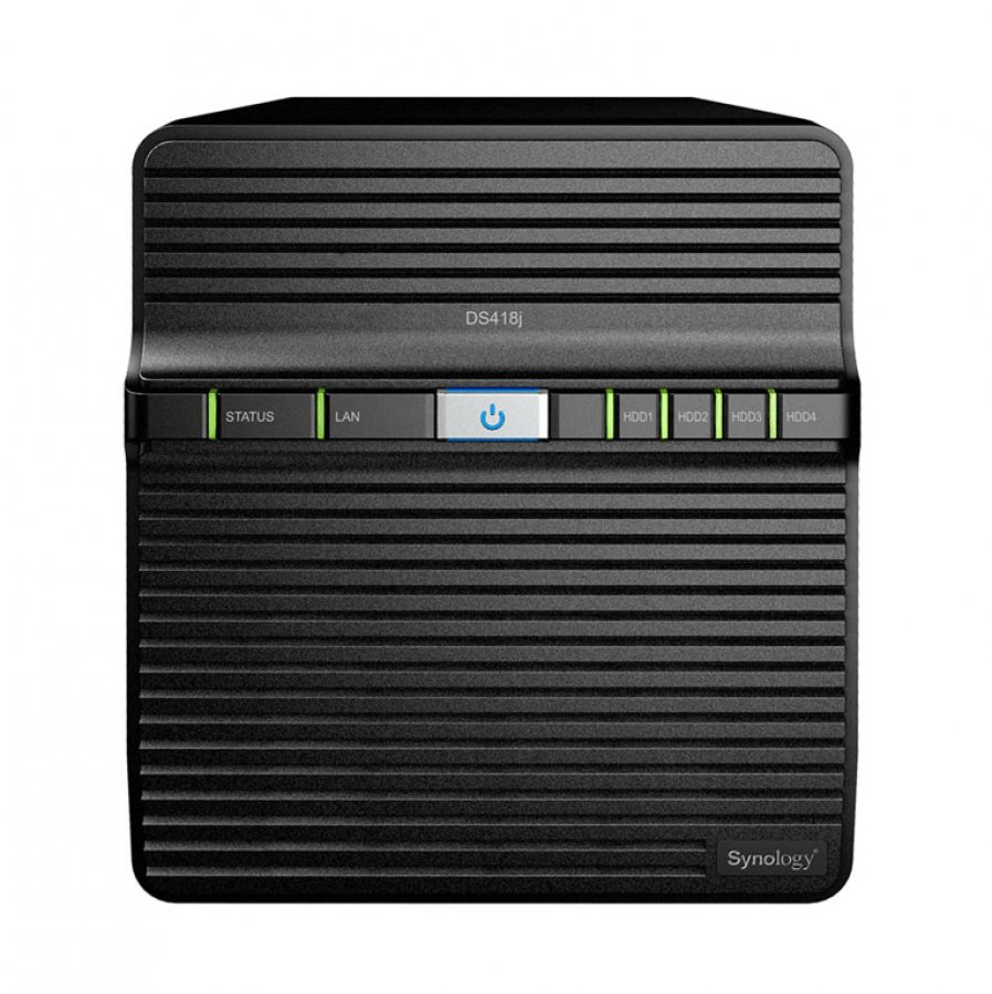 DS418J Synology NAS 4 Baias SATA até 40TB