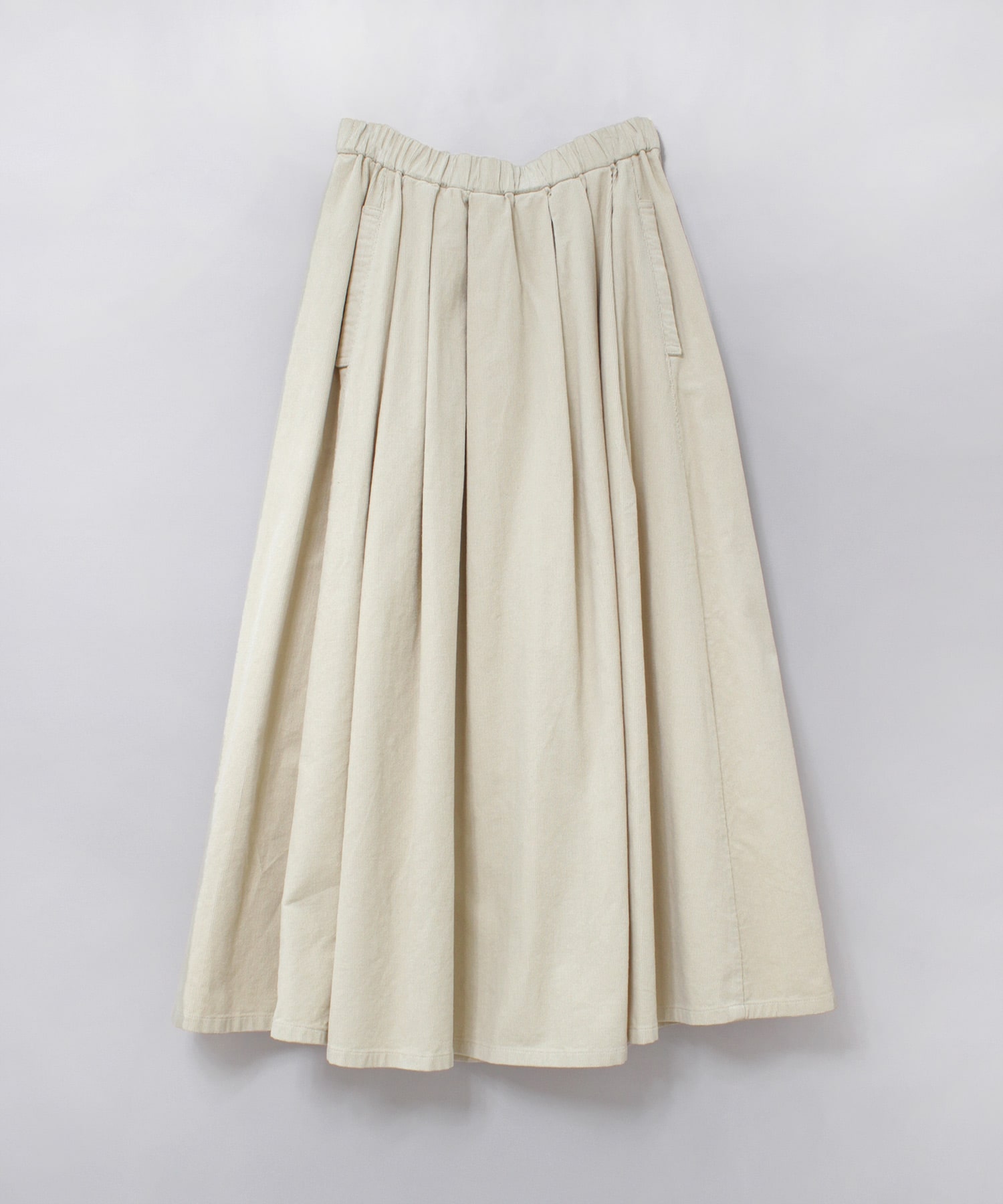 G1096 16wコーデュロイのロングスカート(F チャコール): スカート