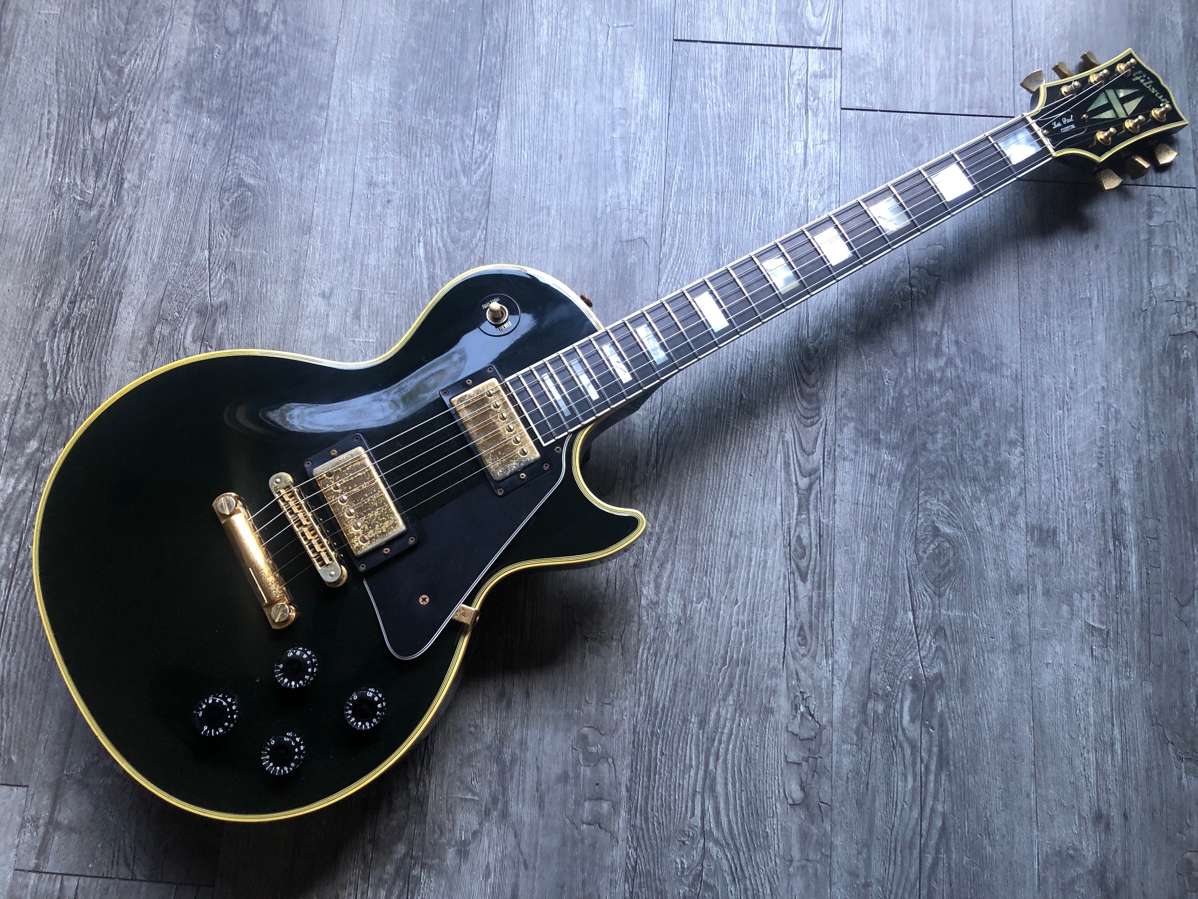 USED Gibson Lespaul Custom Ebony 1998 フルオリジナル【送料無料