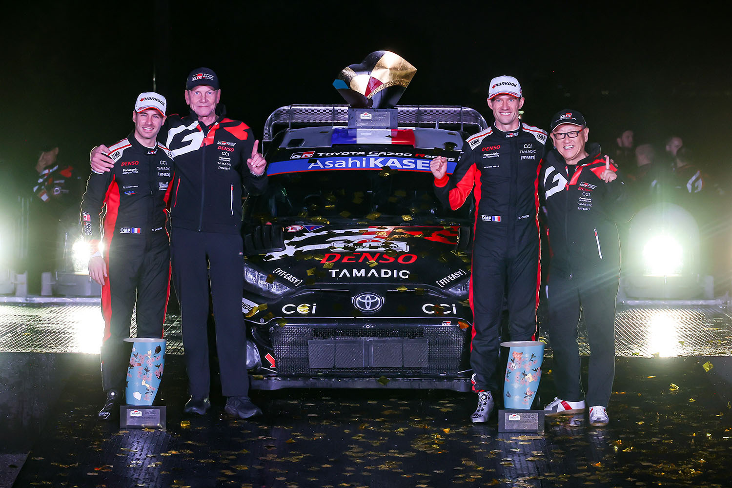 勝田は好タイム連発の激走もトラブルに泣く！ トヨタの1-2-3で幕を閉じ