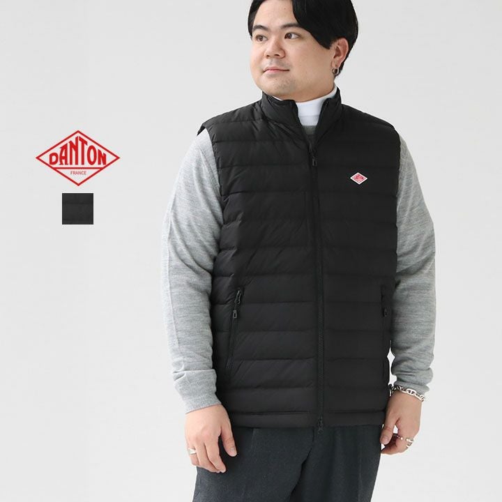 DANTON(ダントン) ナイロンタフタ ミドルダウン スタンドカラーダウン