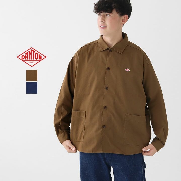 DANTON ダントン｜メンズ T/C ツイル ロングスリーブシャツ DT