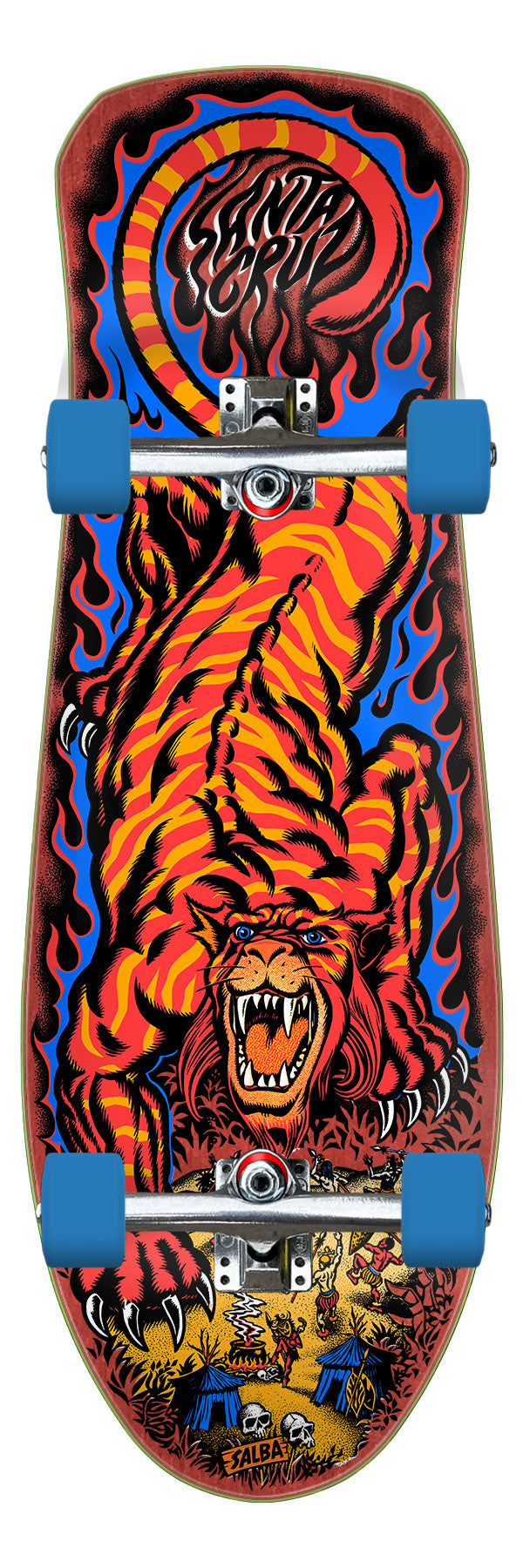 10.3in Salba Tiger Reissue | Complete Cruiser | Santa Cruz Skateboards