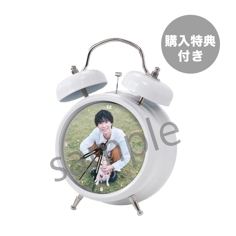 オリジナルボイス目覚まし時計 特典付きBLACK＆WHITEセット【受注販売
