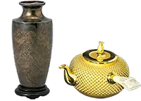 鈴木五郎【鳴海織部ぐい呑み】買取実績｜日晃堂 買取実績