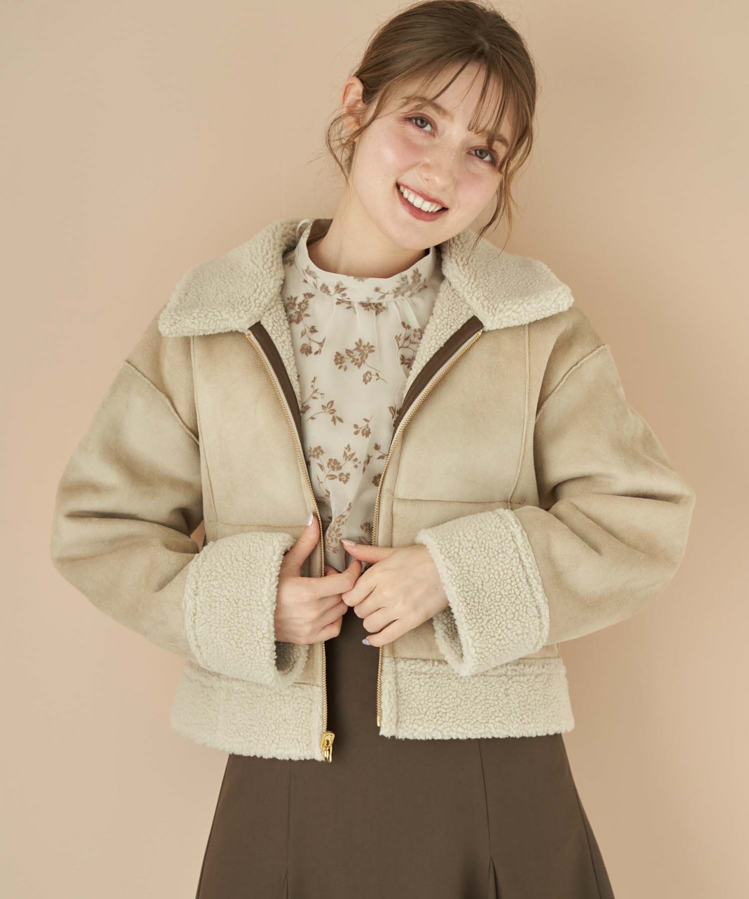 リバーシブルボアジャケット | ジャケット | NOELA OFFICIAL WEB STORE