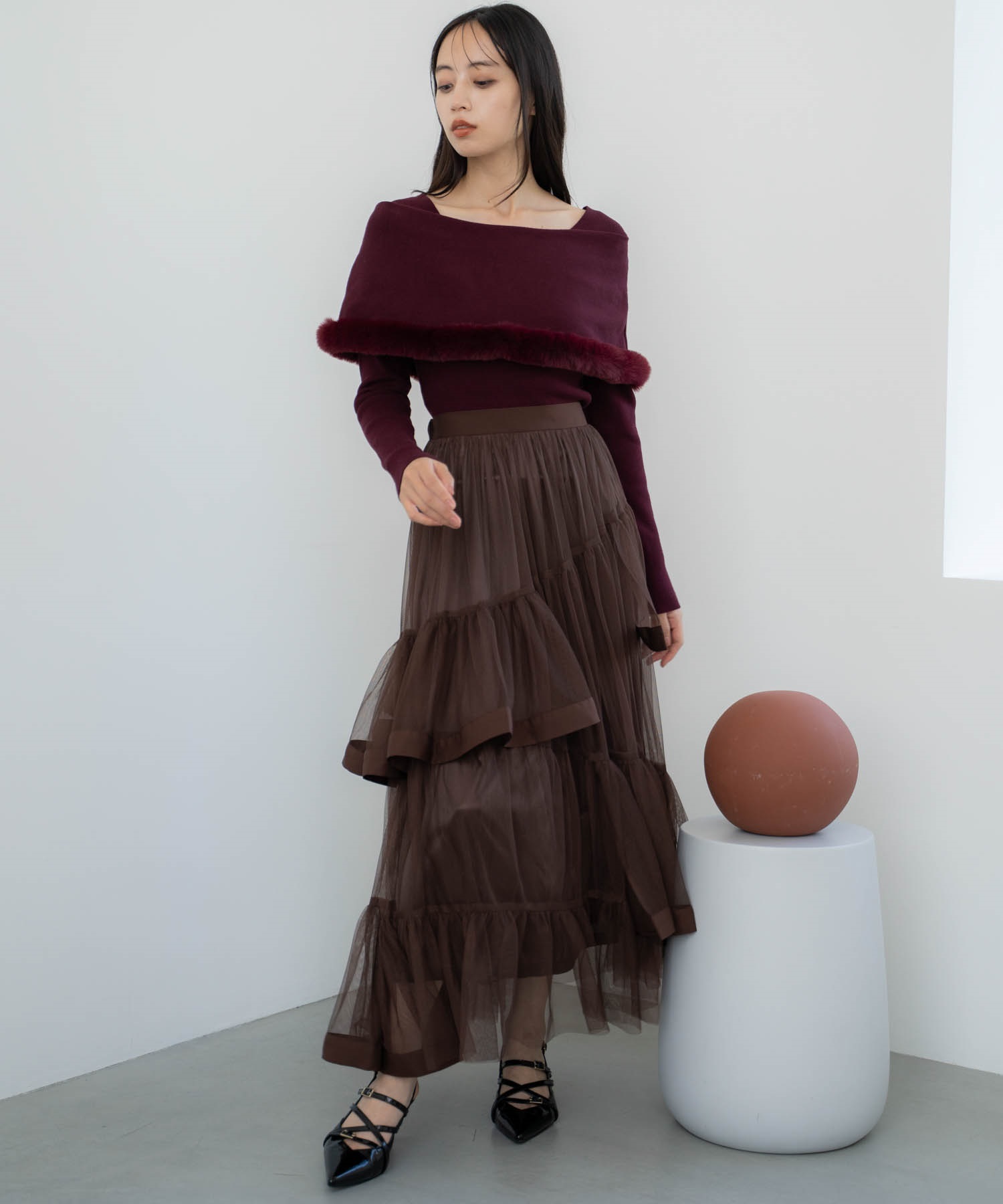 チュールフリルスカート | フレアスカート | NOELA OFFICIAL WEB STORE