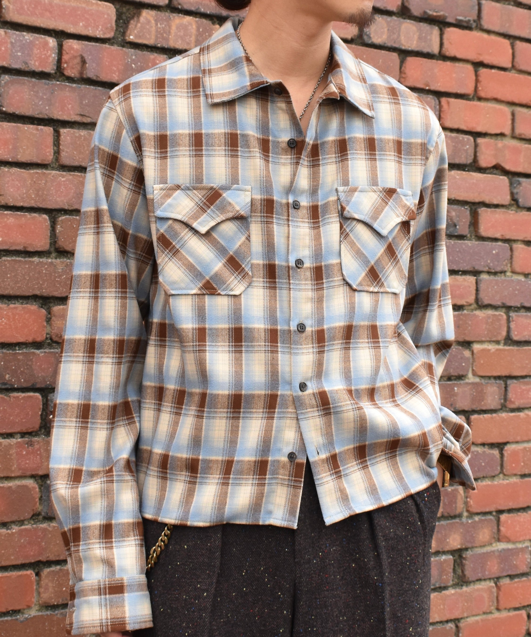 ウエスタンシャドーチェックシャツ[Light Blue] – Noen