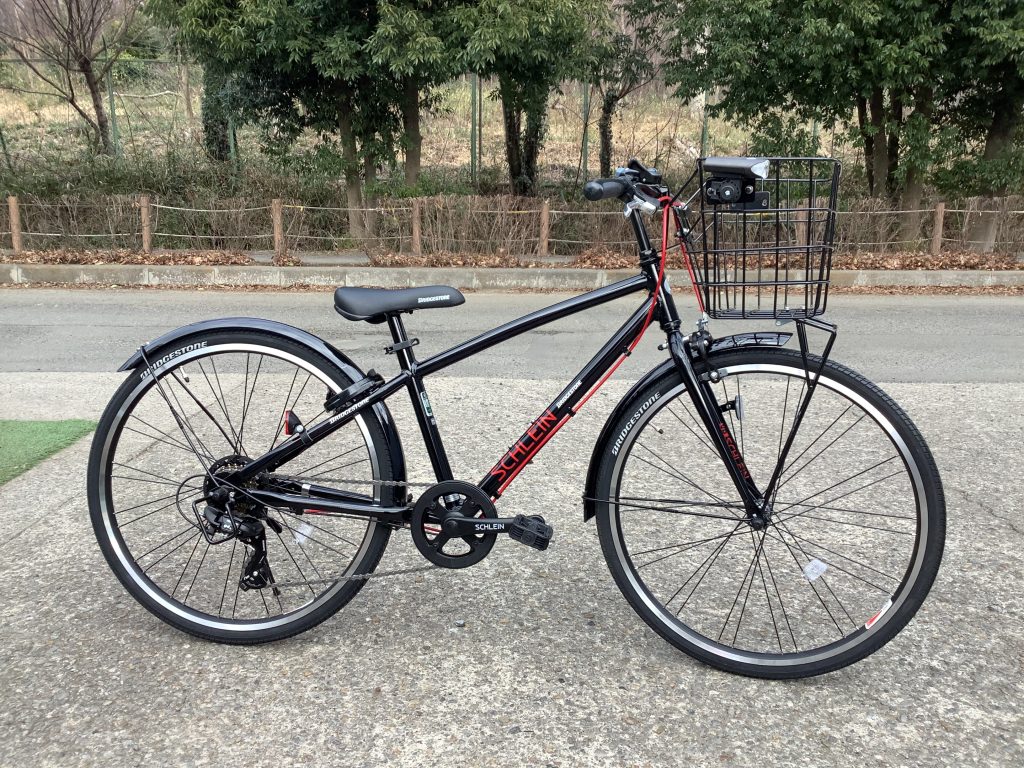 ブリヂストン シュライン 24インチ LEDライト2点、前かご有り