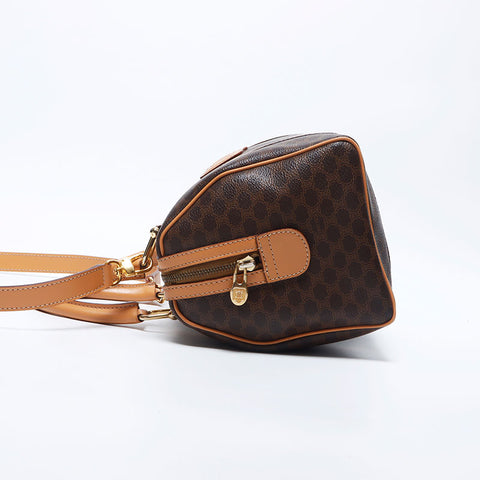 セリーヌ CELINE マカダム PVC トリンオフ ロゴ 2way ボストンバッグ