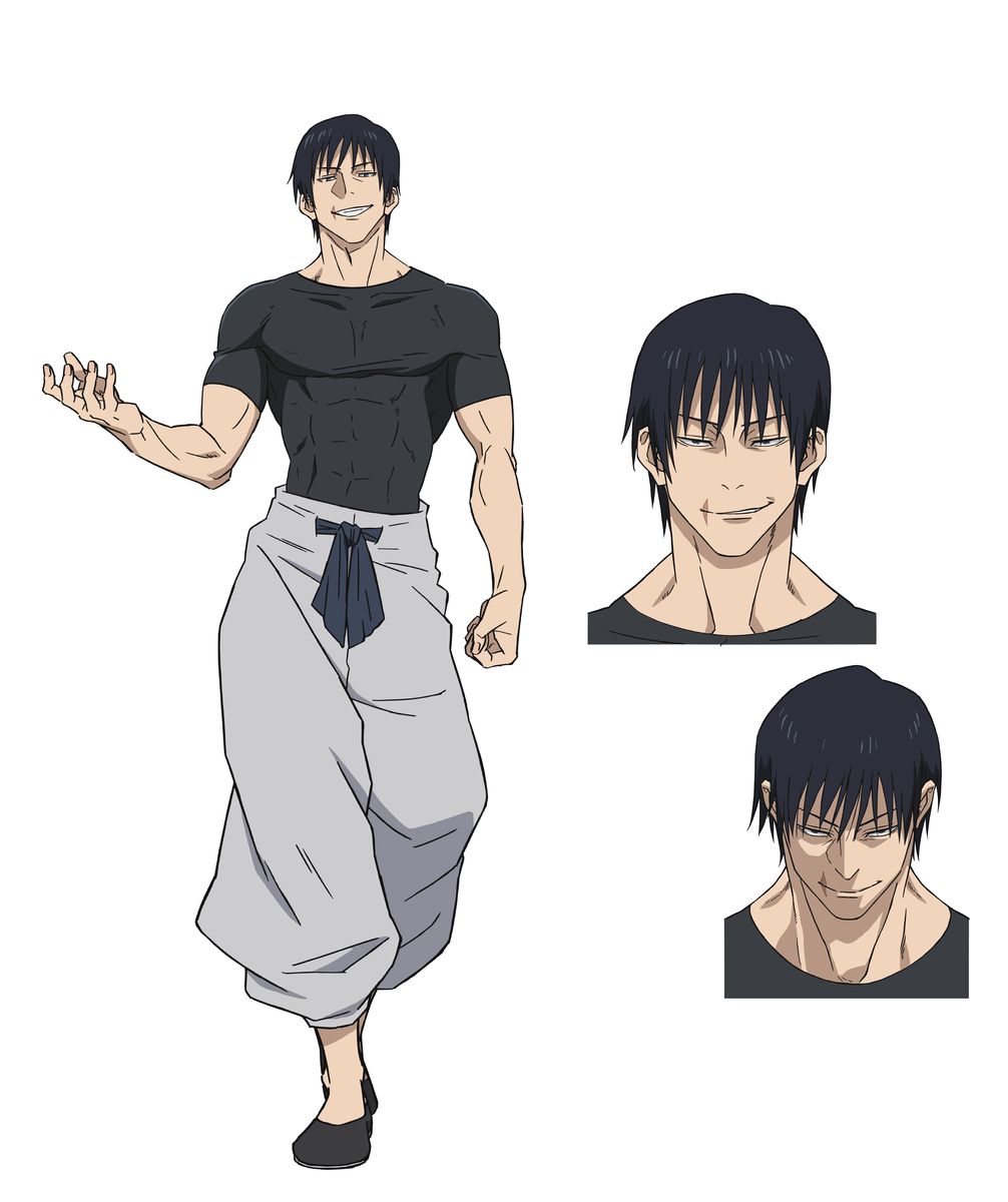 伏黒甚爾のキャラクター設定画。(c)芥見下々／集英社・呪術廻戦製作