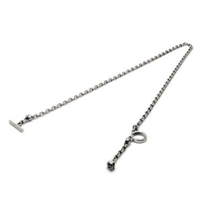 JNS880SV)レボリューションスカルネックレス-シルバー｜アクセサリー