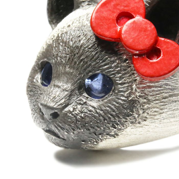 JKT030SV)ハローキティ/HelloKittyJAM猫フェイスリング/指輪 サンリオ