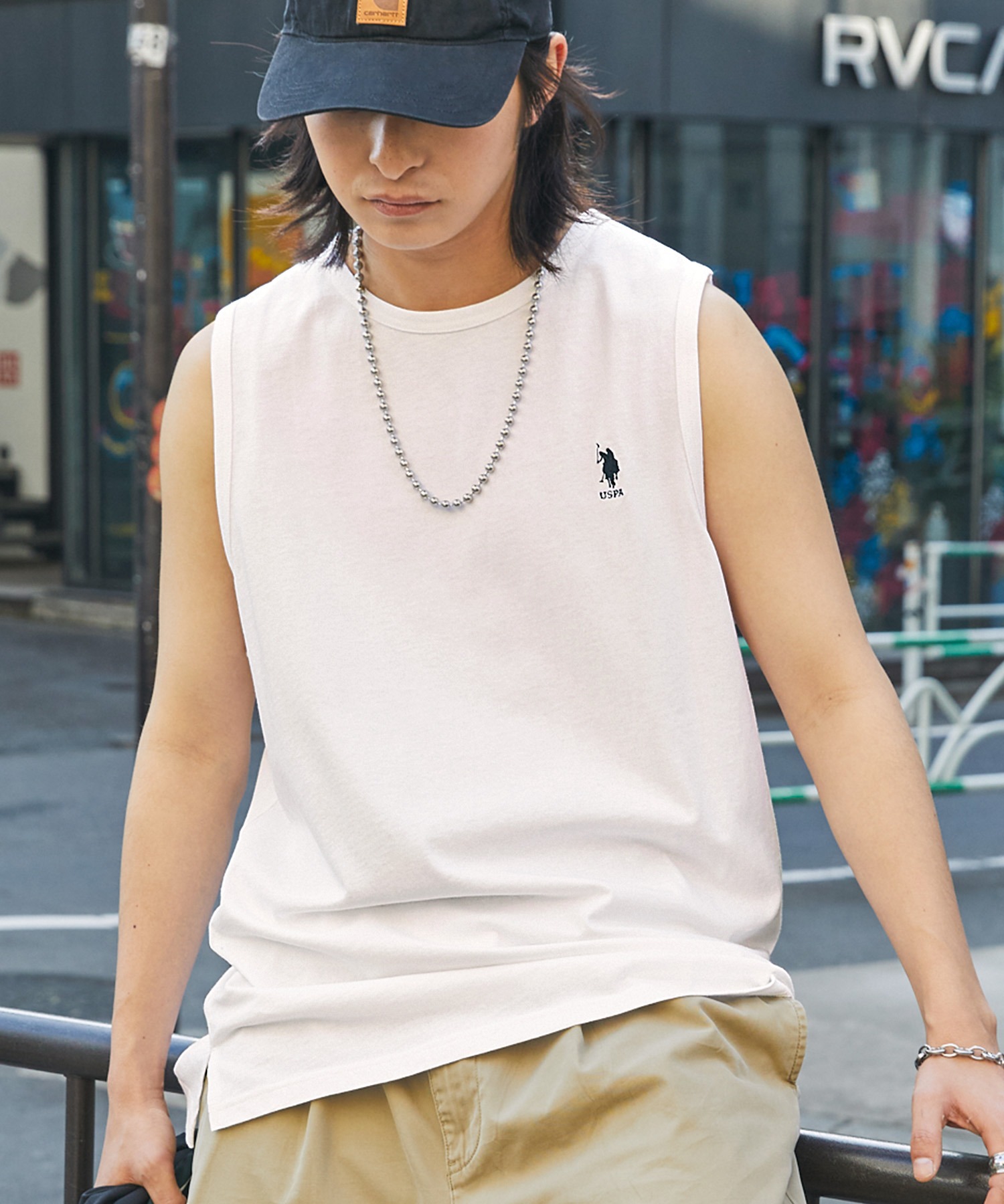 U.S. POLO ASSN. /ユーエスポロアッスン 別注ワンポイント刺繍 ロング