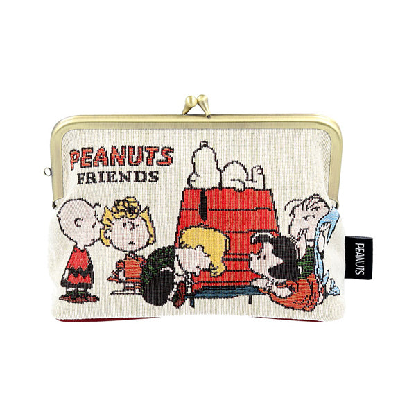 スヌーピー ゴブラン織 ポーチ がま口 (フレンズ／NewLifeCollection)