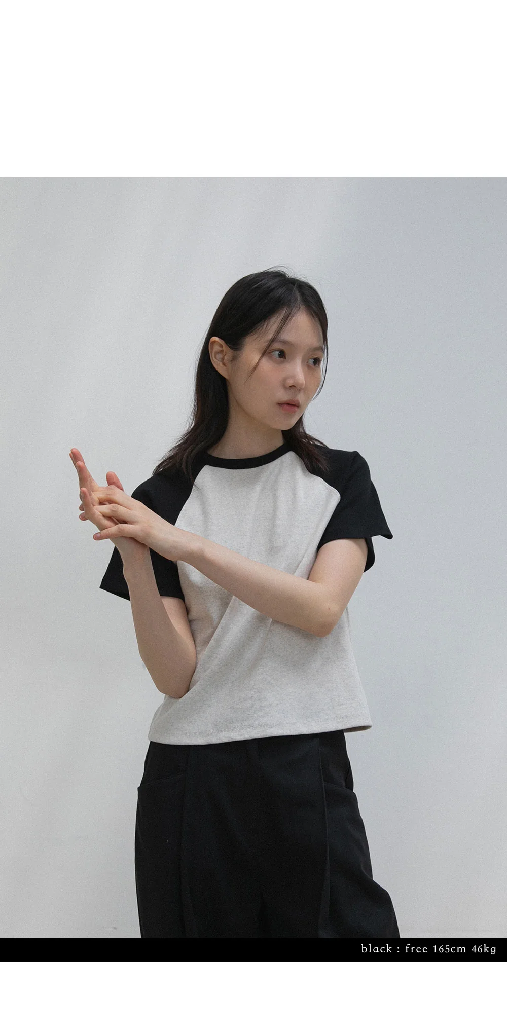 scheme raglan T-shirt | OHOTORO