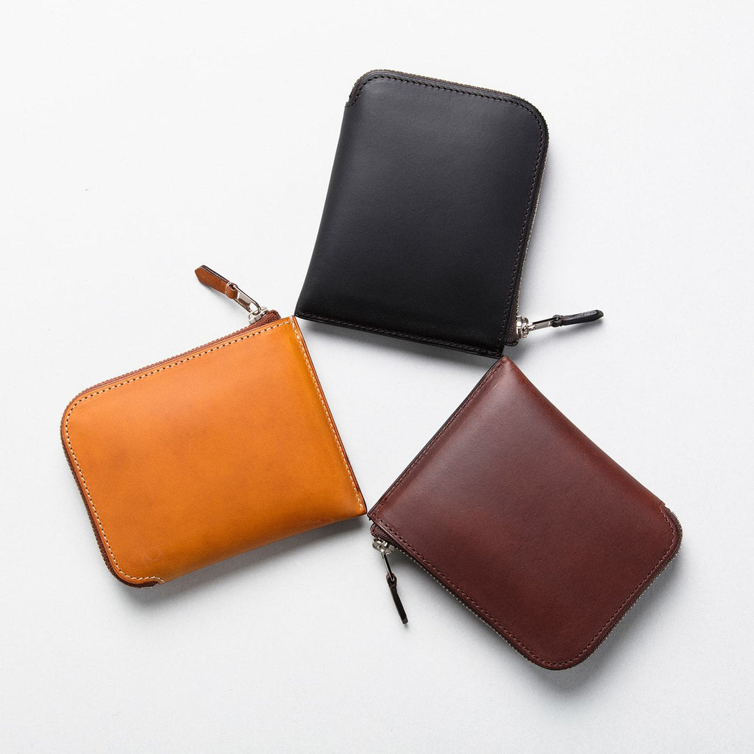 大峽製鞄 ｜ ミニ財布－Lジップ札入れ 『マルチケース』(ブラウン