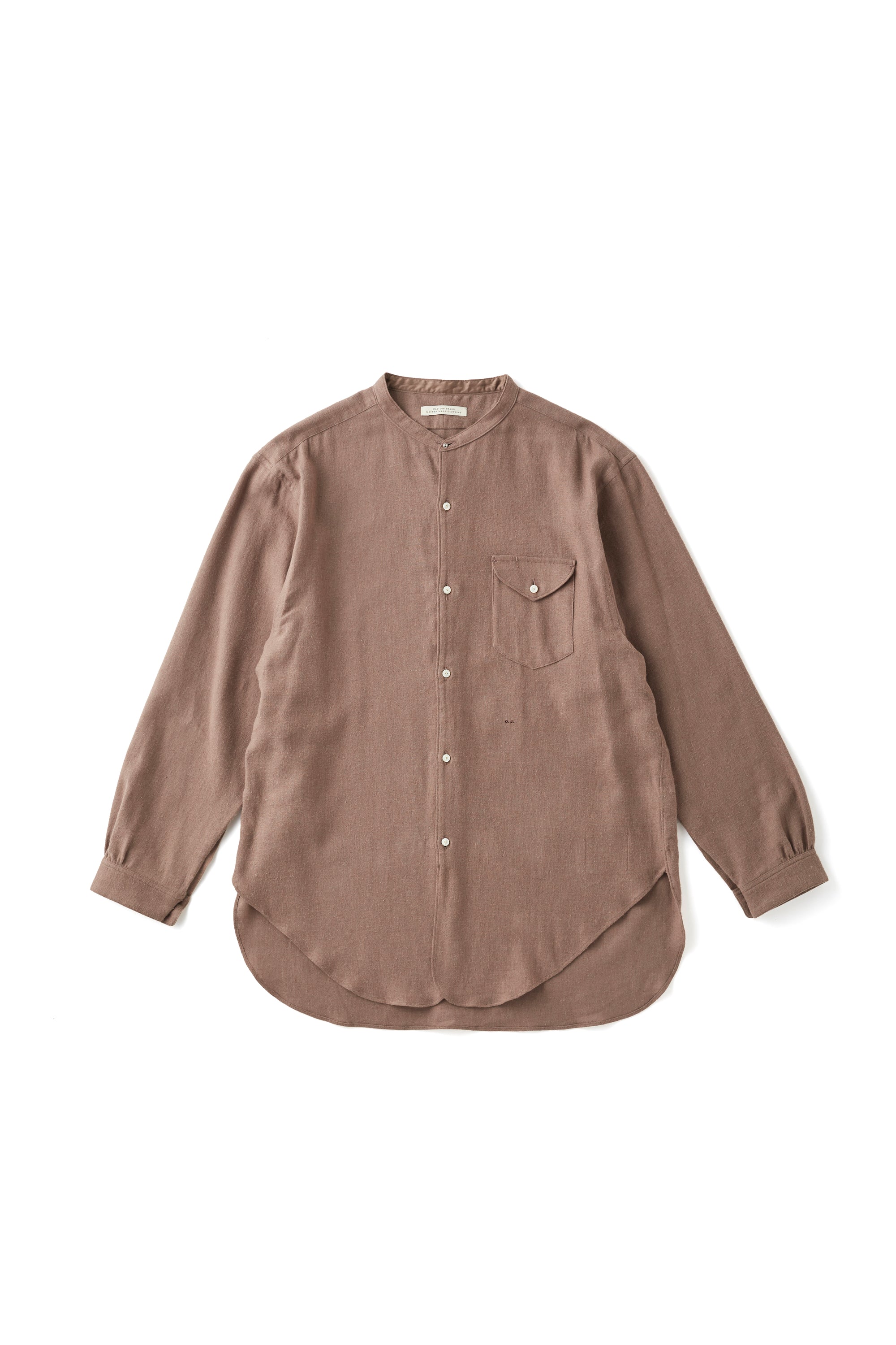 BAND COLLAR LONG TAIL SHIRTS - 252OJ-SH01 – OLD JOE BRAND