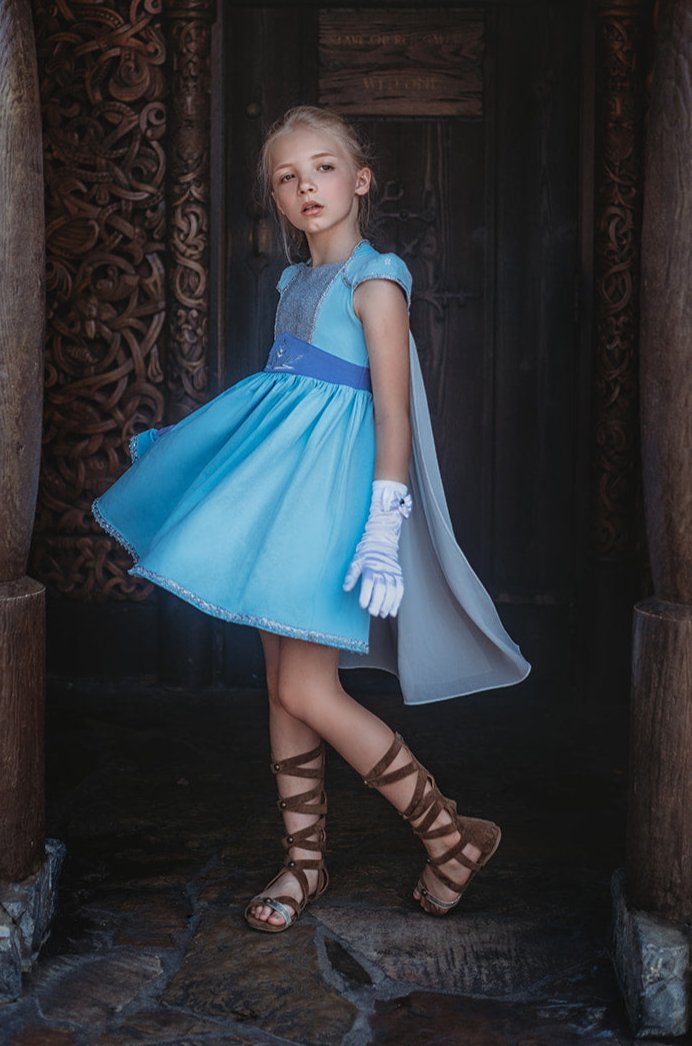 Ice Queen Dress and Cape Set Style B – Only Little Once