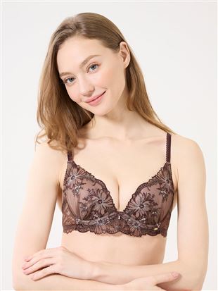 茶色・ブラウンのブラジャー・ブラセット |チュチュアンナ [tutuanna
