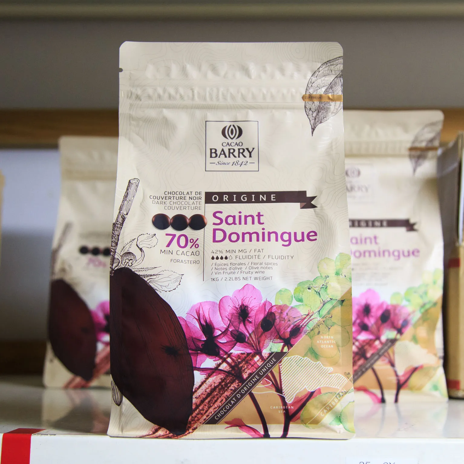 クーベルチュール ピストール サンドマング 70％ 1kg : バリーカレボー