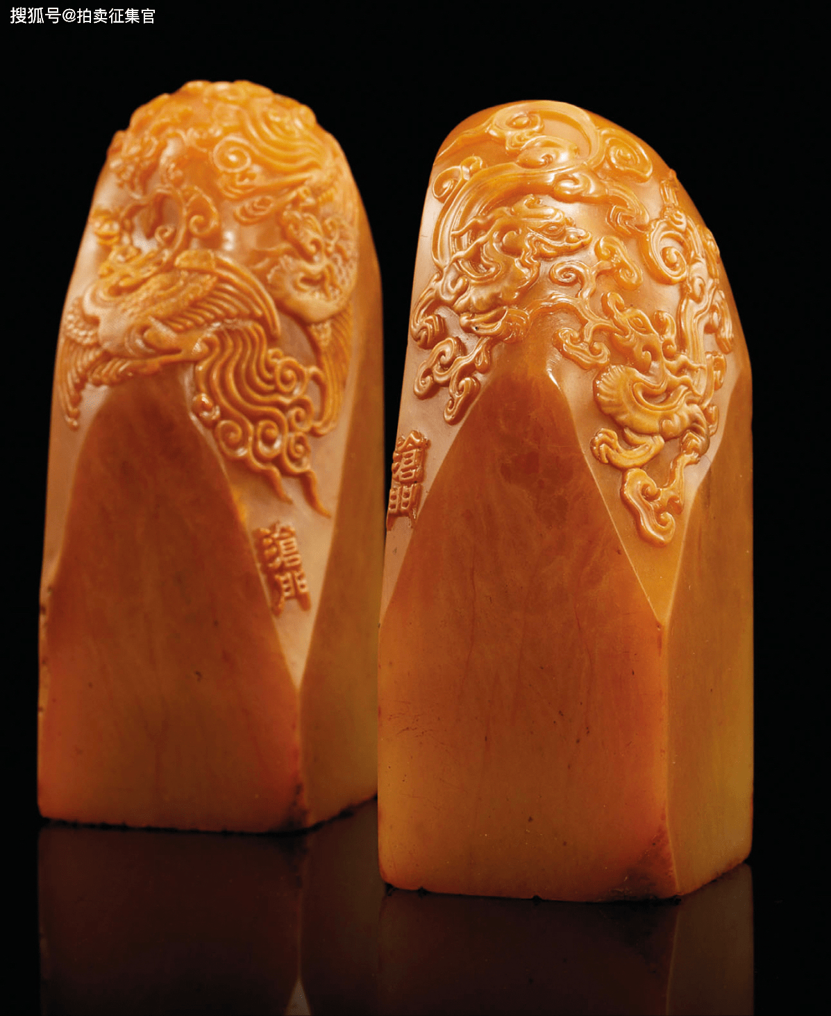 金石篆刻艺术：清代田黄印章历史拍卖高价值记录_搜狐网