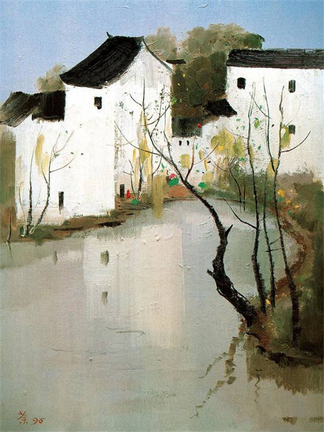 吴冠中笔下的油画，美绝了_搜狐网