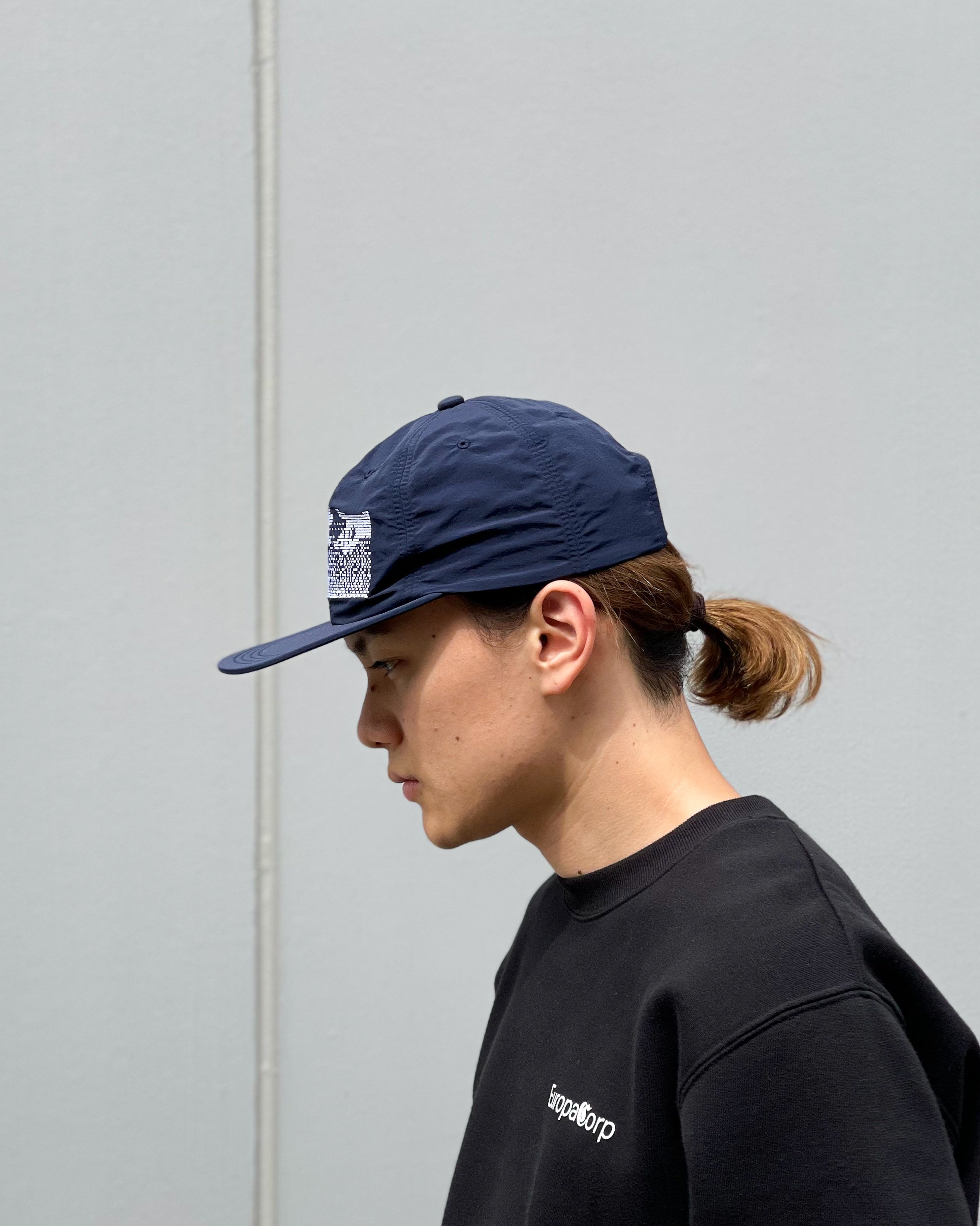 GARBAGE】SOFT BRIM 6PANEL CAP (KEEP IN TOUCH) - NAVY