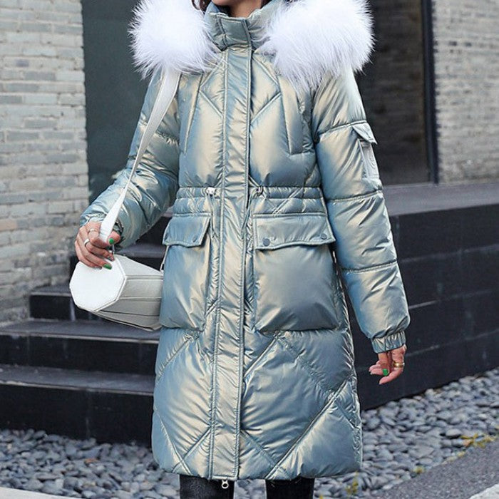 ビッグファー光沢ダウンジャケット – panchapancha