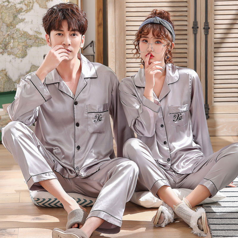 シルクパジャマ 上下セット レディース 長袖 ペア パジャマ 夏 ルーム