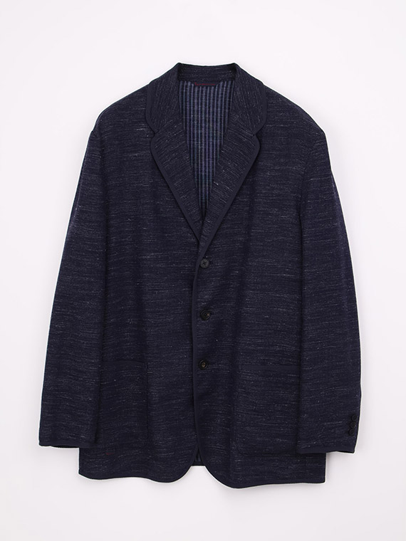 SALE】リネンウールサージ トリミングジャケット（MENアウター