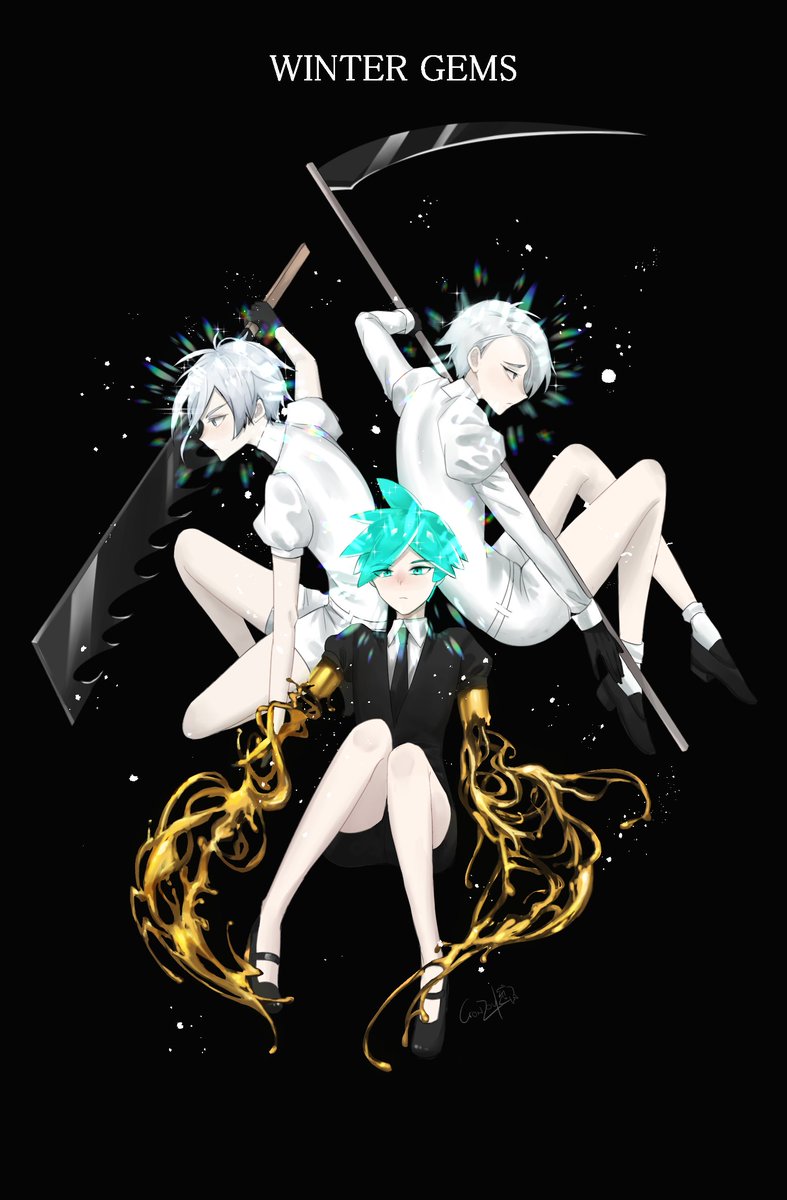 Winter Gems AU #宝石の国 #フォスフォフィライト #アンタークチサイト