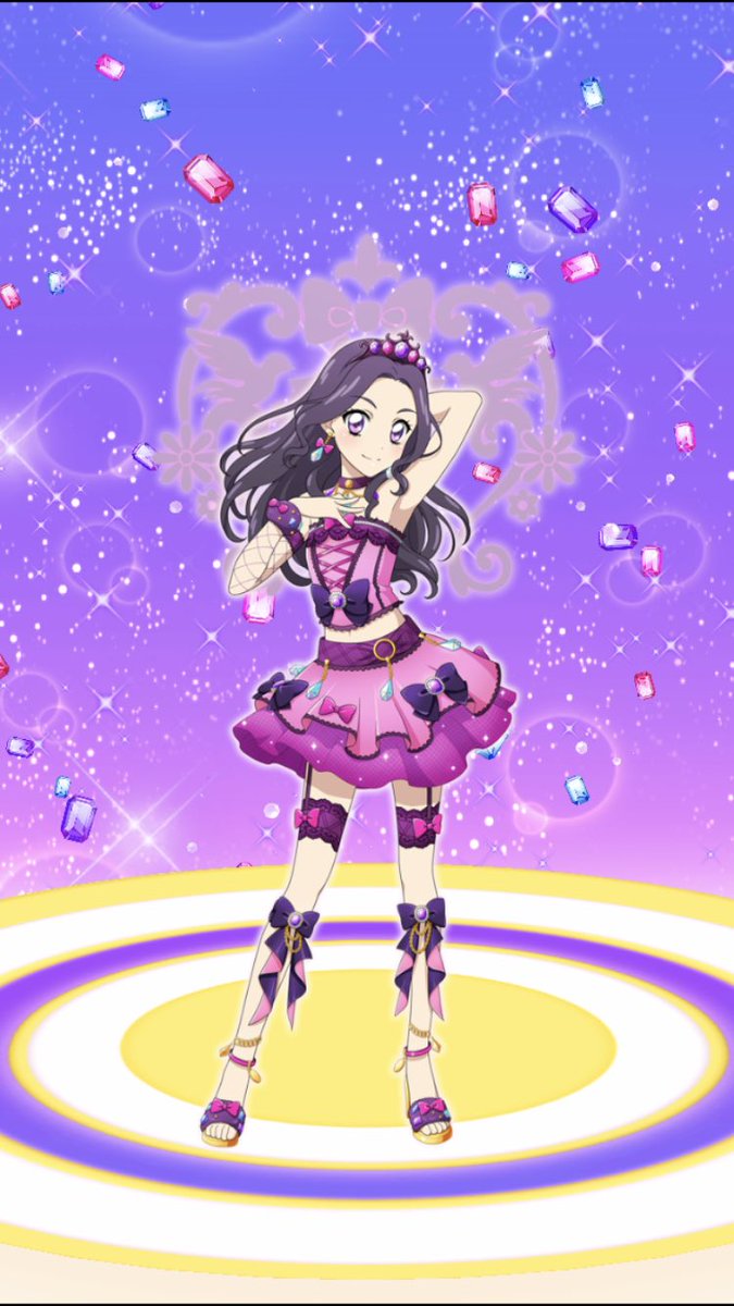 アイカツ シルキーラブデビルコーデ 大地のの 白樺リサ アイカツ 大地