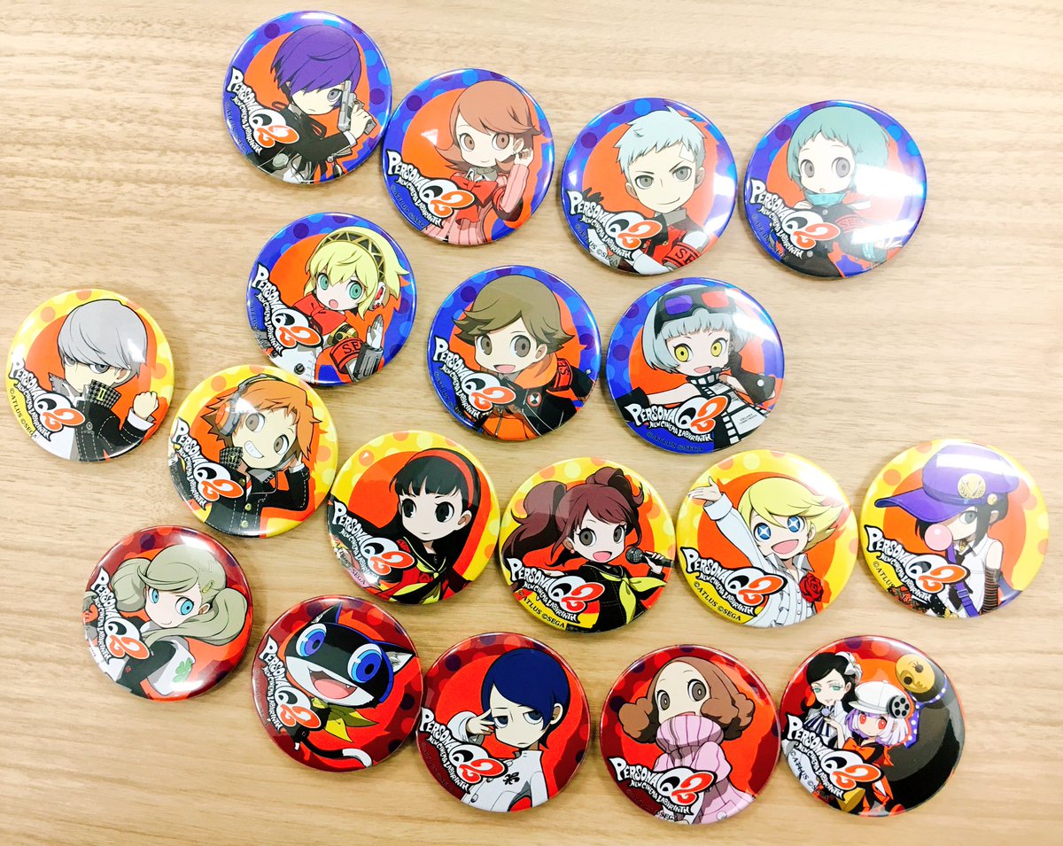 商品紹介！】『ペルソナQ2 ニュー シネマ ラビリンス』の缶バッジ