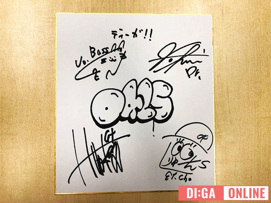 04 Limited Sazabys サイン色紙プレゼント🎁】 応募方法：①DI:GA