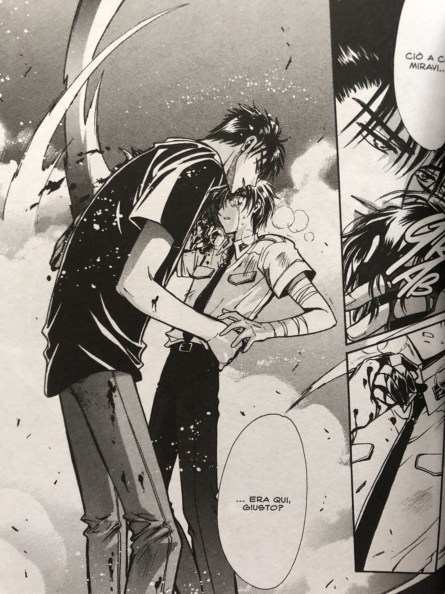 CLAMP X プロモーションカード X3 司狼神威 桃生封真 原作絵 2002