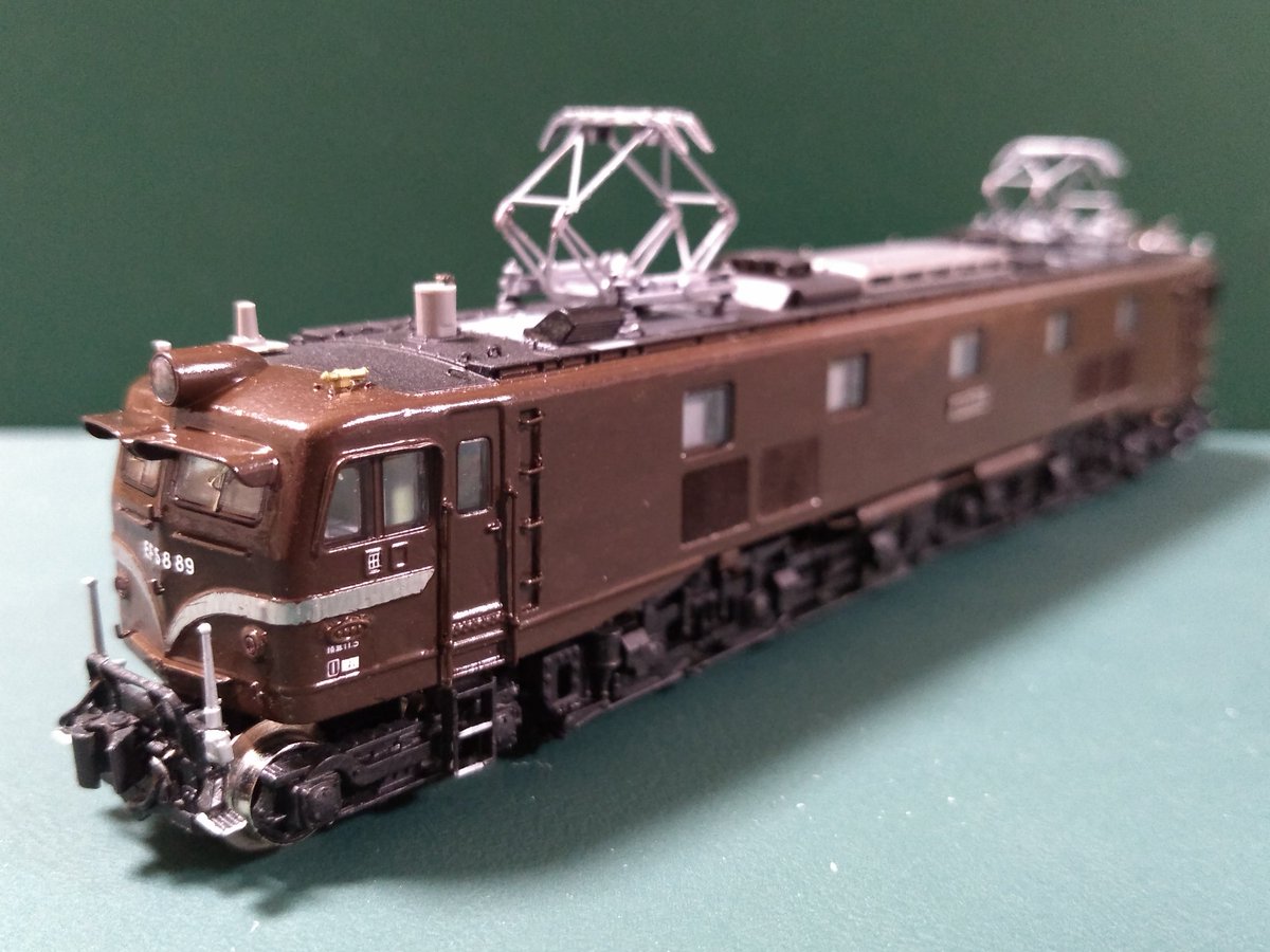 完成報告 EF58 89[田] モニター屋根が銀になった90年代の仕様です 屋根