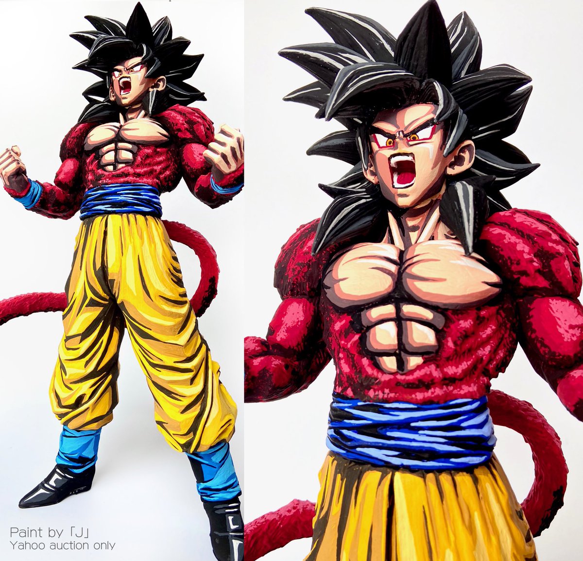 SMSPスーパーサイヤ人4孫悟空出来ました☆ 黒毛は相変わらず難しいです