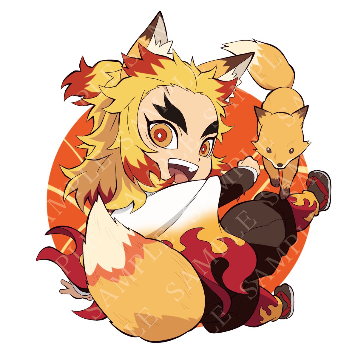 ご当地アクリルチャーム 煉獄杏寿郎 鬼滅の刃 ufotable 全集中展