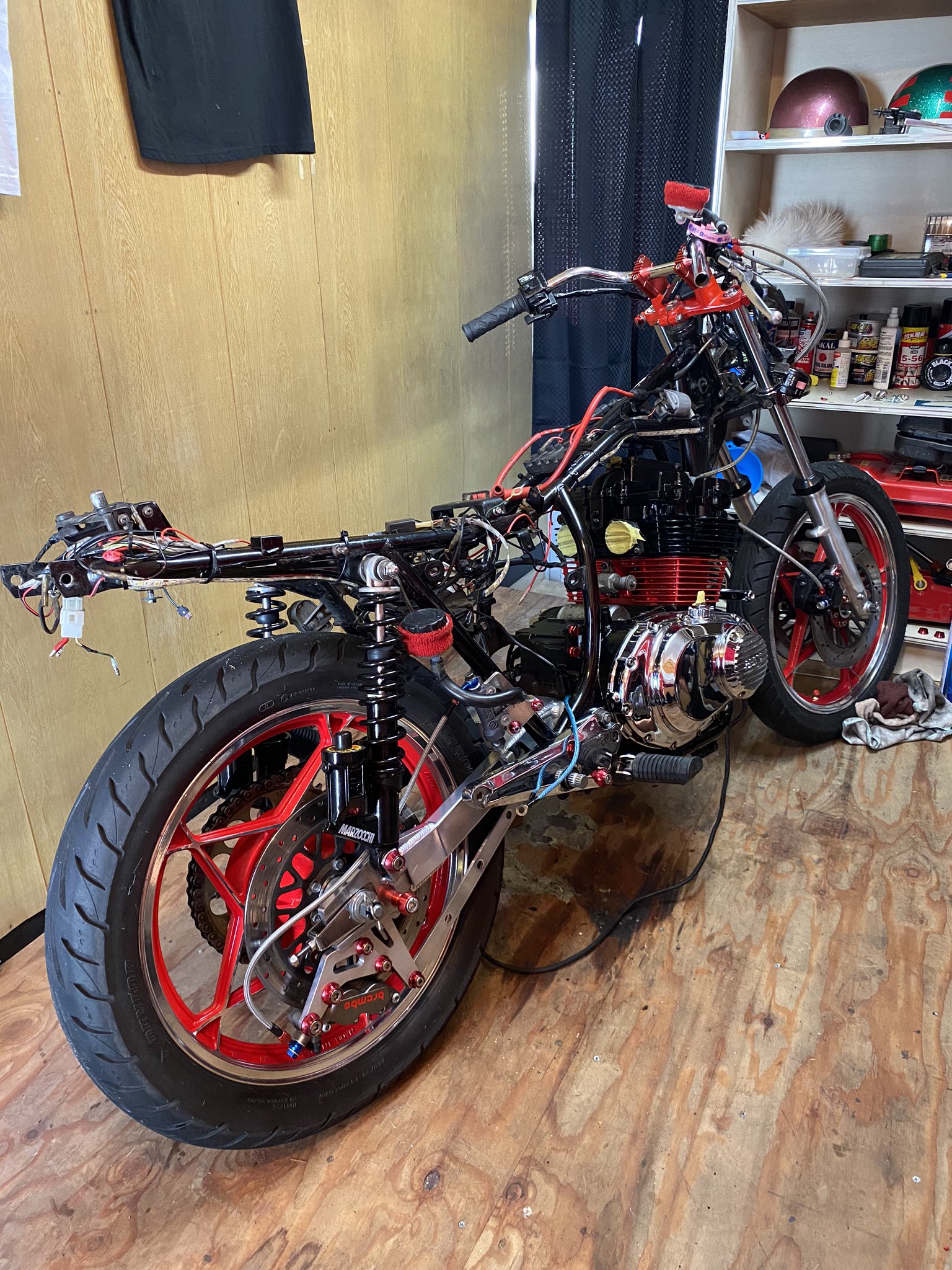 gs400用 リアディスク、ホイール トリプルキャリパー ポン付けフル