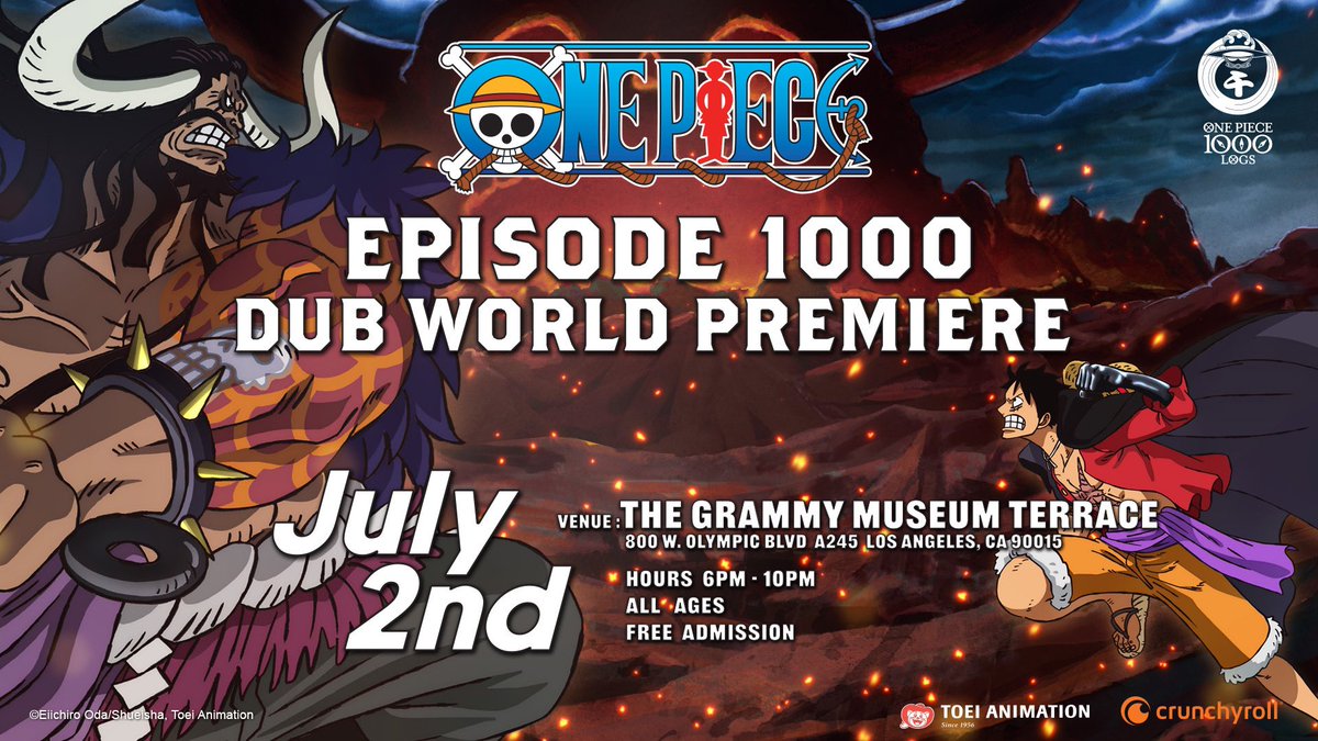 OP_globalinfo】 Get ready to celebrate the historic 1000th episode