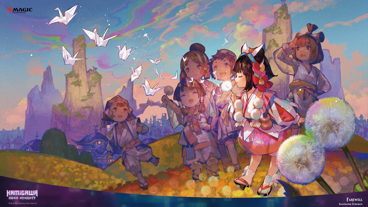 壁紙更新】最新セット『神河：輝ける世界』 カードアートを使った壁紙