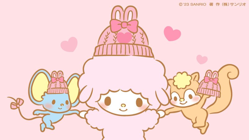 ピアノちゃん「うれしくて さっそく かぶってみたの♪ あったかくて