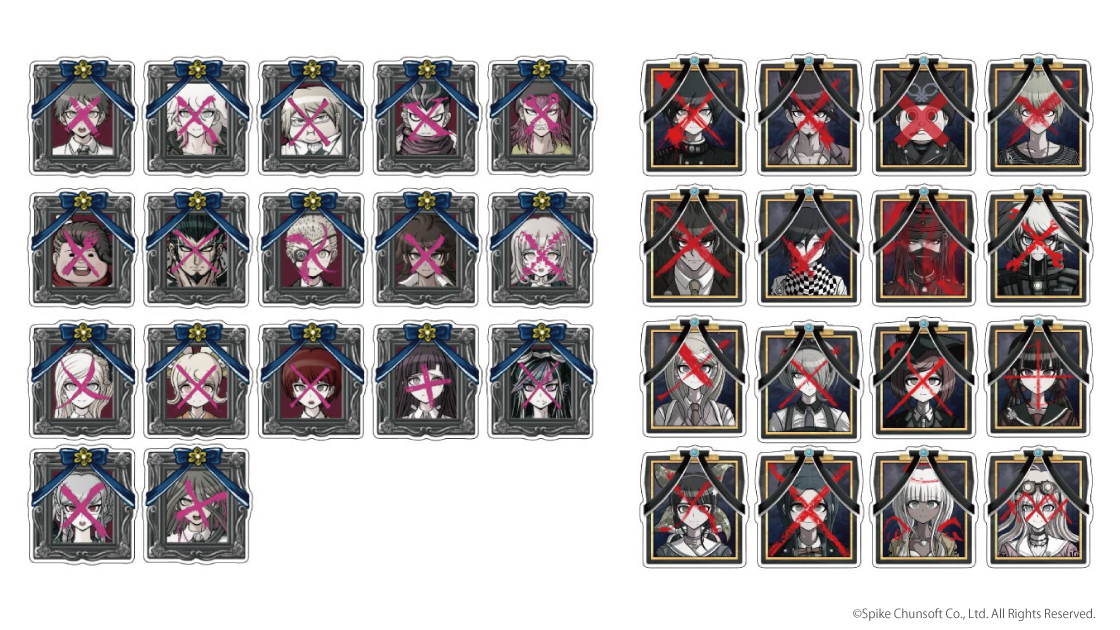 ダンガンロンパ 遺影アクリルバッジ 11点セット